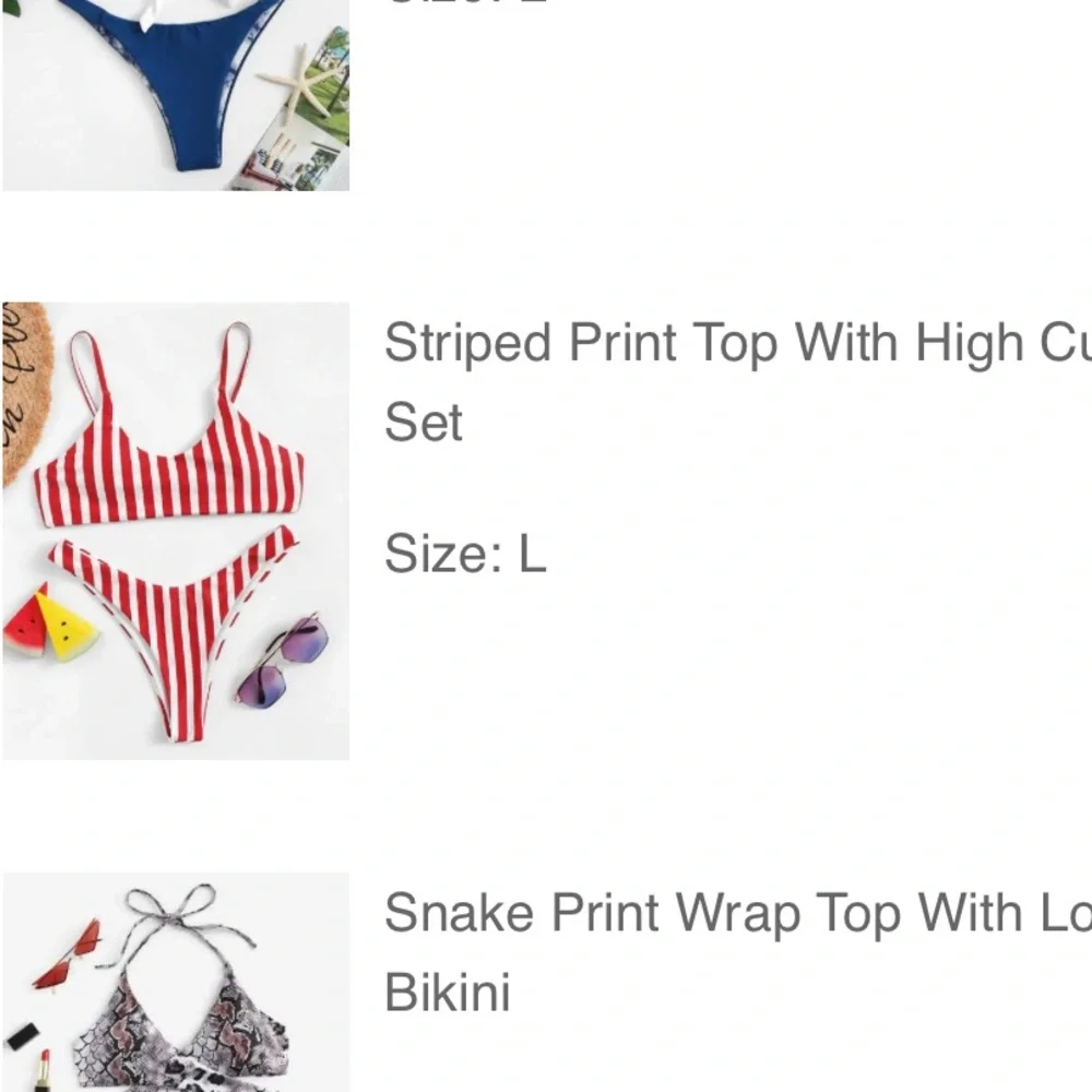 STRIPED BIKINI - Picture 2 of 2